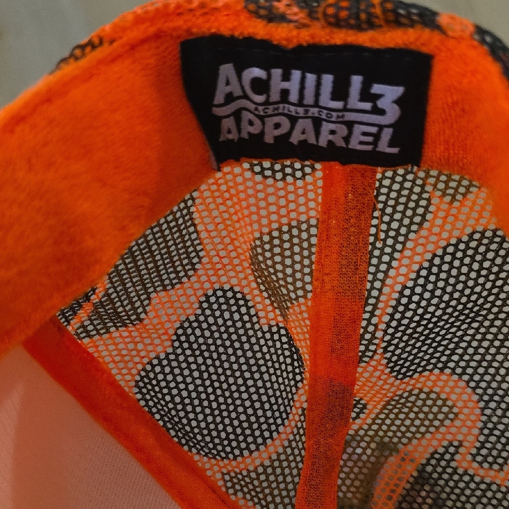 Orange Camouflage Cap With Patch - image 4